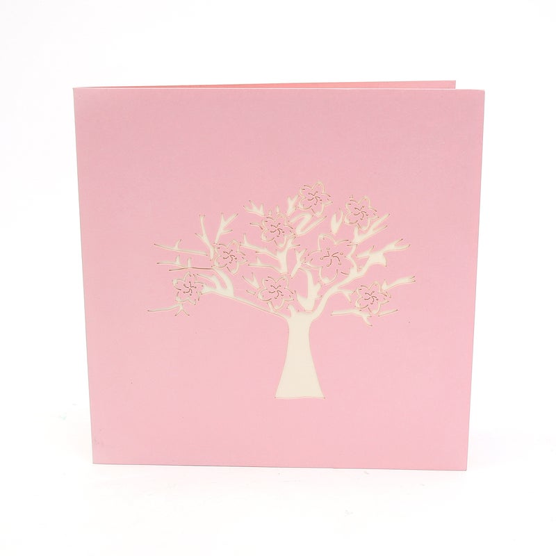 Liif Cherry Blossom Pop Up Greeting Card, 3D Tree Card, Pop Up Card for all occasions, Birthday, Motherâ€™s Day, Anniversary, Get Well (Pink) - Image 4